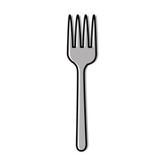 fork cutlery isolated icon vector illustration design