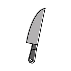 kitchen knife cutlery icon vector illustration design