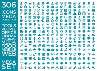 Set Of Icons, Quality Universal Pack, Big Icon Collection Vector Design Eps 10