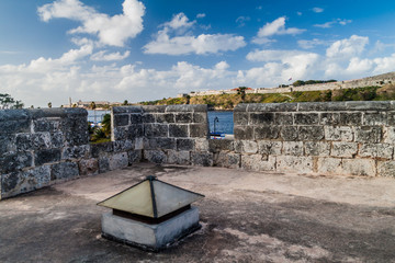 Castillo de la Real Fuerza ( Castle of the Royal Force) in Havana, Cuba. Other forts in the background.