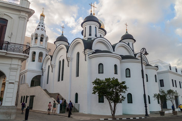 HAVANA, CUBA - FEB 20, 2016: Orthodox cathedral in Havana.