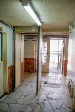 Indoor view of old deserted rugged building, in the old prison Penal Garcia Moreno in the city of Quito