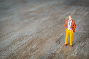 Obraz premium Miniature business man