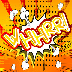 Whhrr! - Vector illustrated comic book style expression.