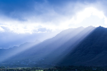 aiian Mountains with Light