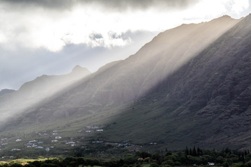 aiian Mountains with Light