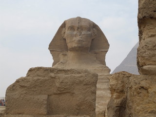Fototapeta na wymiar Esfinge giza pyramids