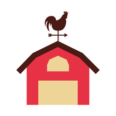 farm stable building icon vector illustration design