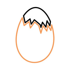 chicken eggs isolated icon