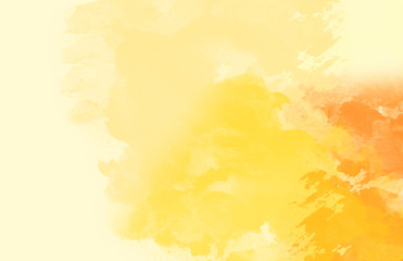 Abstract colorful water color,yellow background