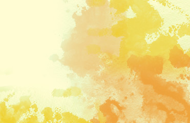  Abstract colorful water color,yellow and orange background