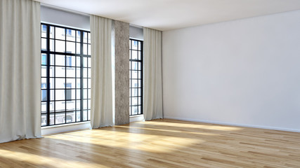 Modern living room. 3D rendering