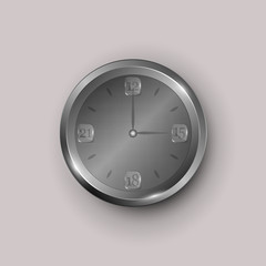 Gray clock face