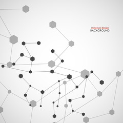 Connection vector abstract figure