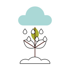 Cultivated plant isolated icon vector illustration design