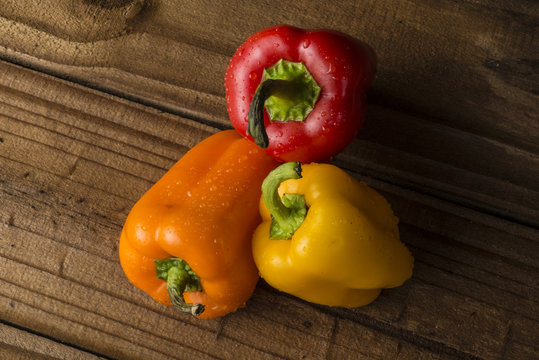 Red, Green, Yellow, Orange Sweet Peppers 