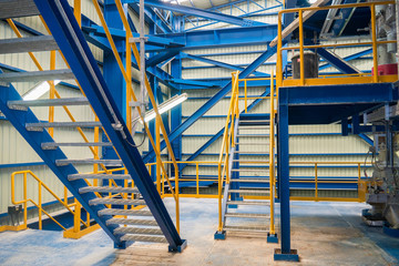 ladder steel structure in factory