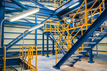ladder steel structure in factory