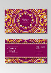 business name card vintage design vector