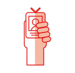 locator person signal icon vector illustration design shadow 