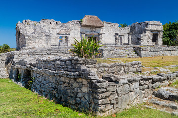 Ruins of the ancient Maya city Tulum, Mexico