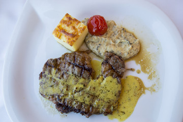 Close up antricot view on plate