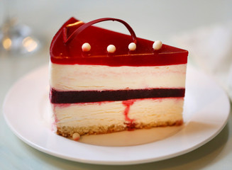 Photo of a delicious cheesecake