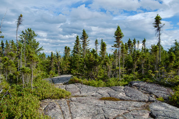 Obraz premium View from the summit in Tadoussac