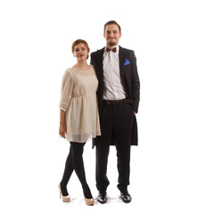 Young couple standing