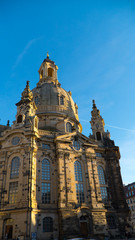 Fototapeta na wymiar Dresden: the Main Church of the city.