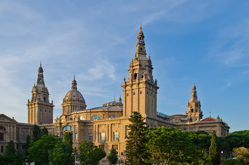 Fototapeta na wymiar National Palace in Barcelona