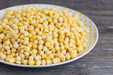Yellow peas.