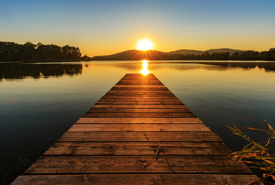 Sonnenuntergang am See