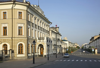 Fototapeta na wymiar Kremlin street in Kazan. Tatarstan, Russia 