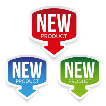 New Product label vector