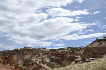 Fototapeta na wymiar new mexico colorado canyons sky and desert