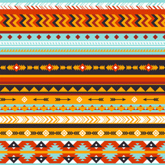 Tribal vector seamless pattern. Aztec abstract geometric art print. Vector background. Wallpaper, cloth design, fabric, paper, cover, textile template