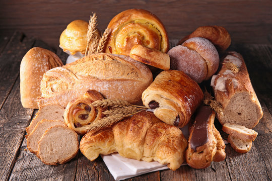 assorted bread and pastry