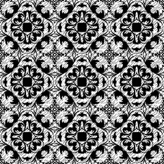 Seamless black and white background pattern