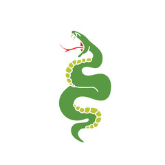 doodle icon. snake. traditional tattoo flash. vector illustration