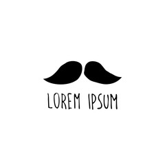 mustache doodle icon