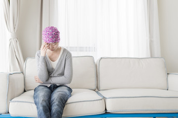 Obraz premium poor cancer woman