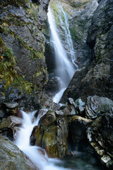 Fototapeta premium View of a waterfall at Aoraki Mt Cook National Park