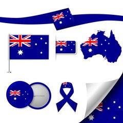 Flag with elements Australia