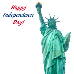 Independence USA  background with Statue of Liberty