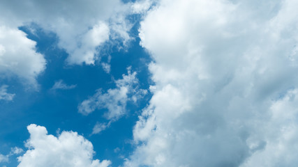Fototapeta na wymiar blue sky and cloudy background