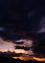 cloud before rainy storm