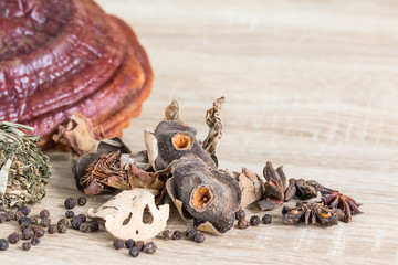 Healthy thai herb concept