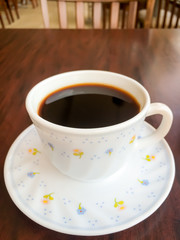 cup of coffee on the table