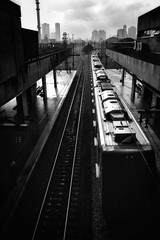 waiting for the train